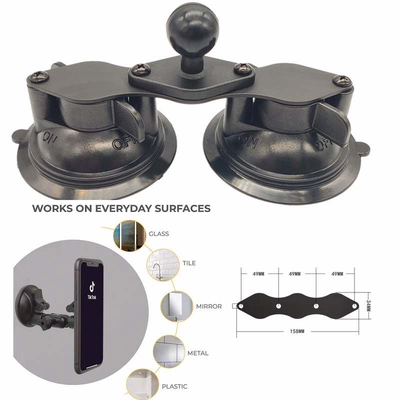 Shower Mirror Phone Holder Mount Stand