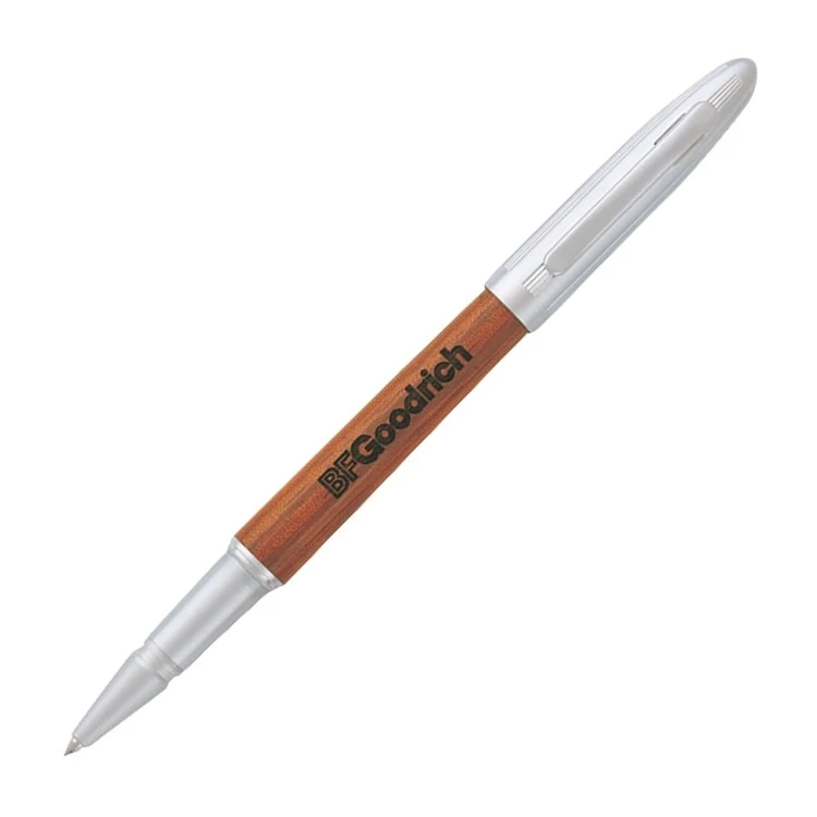 Silvergrove Rosewood Rollerball Pen w/ Satin Silver Accent 1