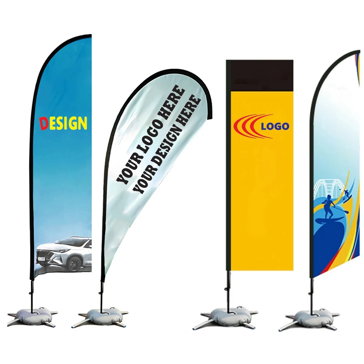 MOQ1 Knife Advertising Beach Flag 1