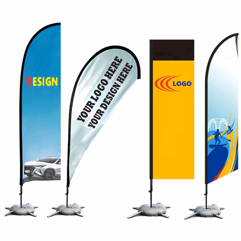 MOQ1 Knife Advertising Beach Flag