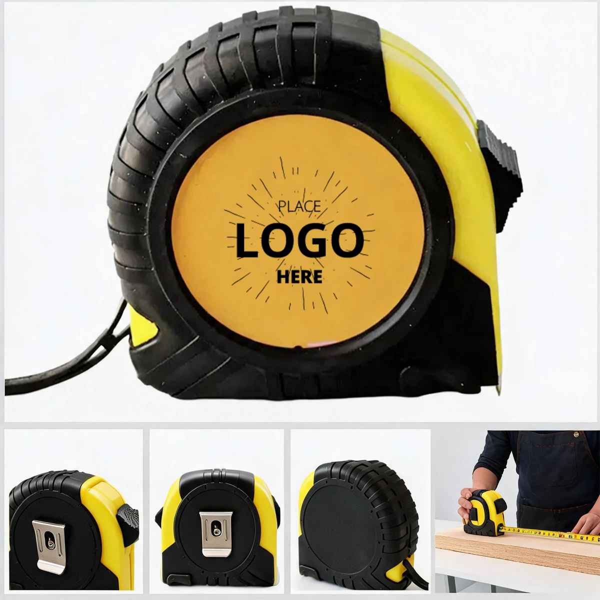 Custom Logo Rubber Grip Measuring Tape 1