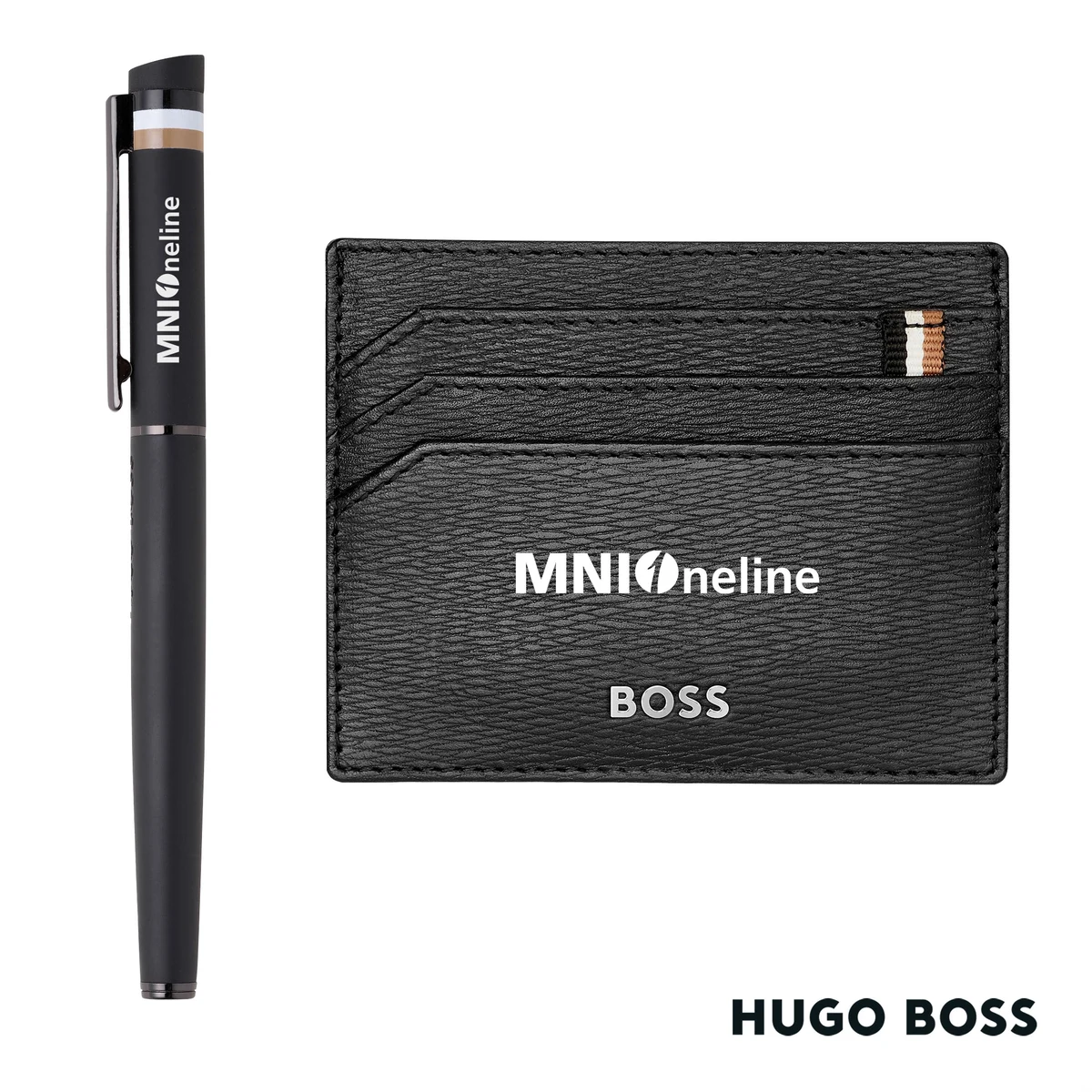 Hugo Boss® Rollerball Pen & Card Holder Set 1