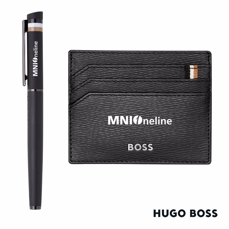 Hugo Boss® Rollerball Pen & Card Holder Set