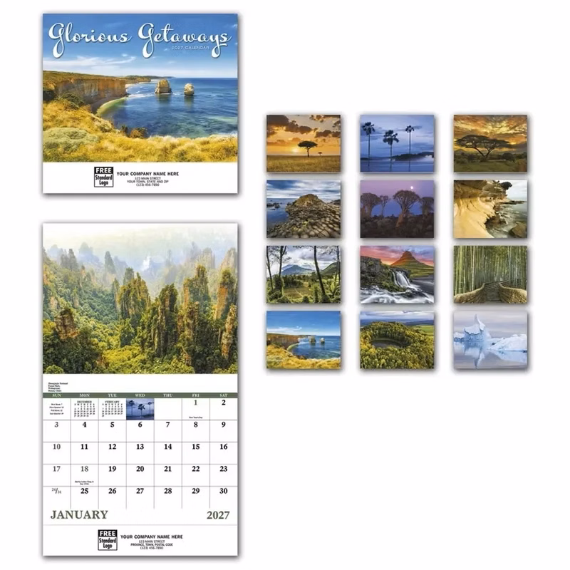 Calendars - Wall, Glorious Getaways