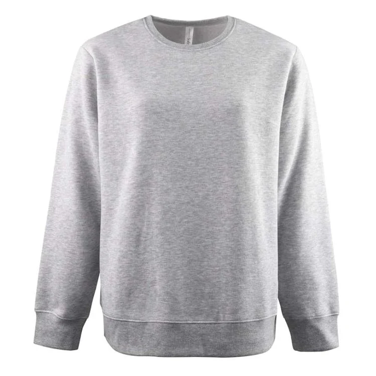 Women's Fleece Crewneck Sweatshirts Gray Small 1