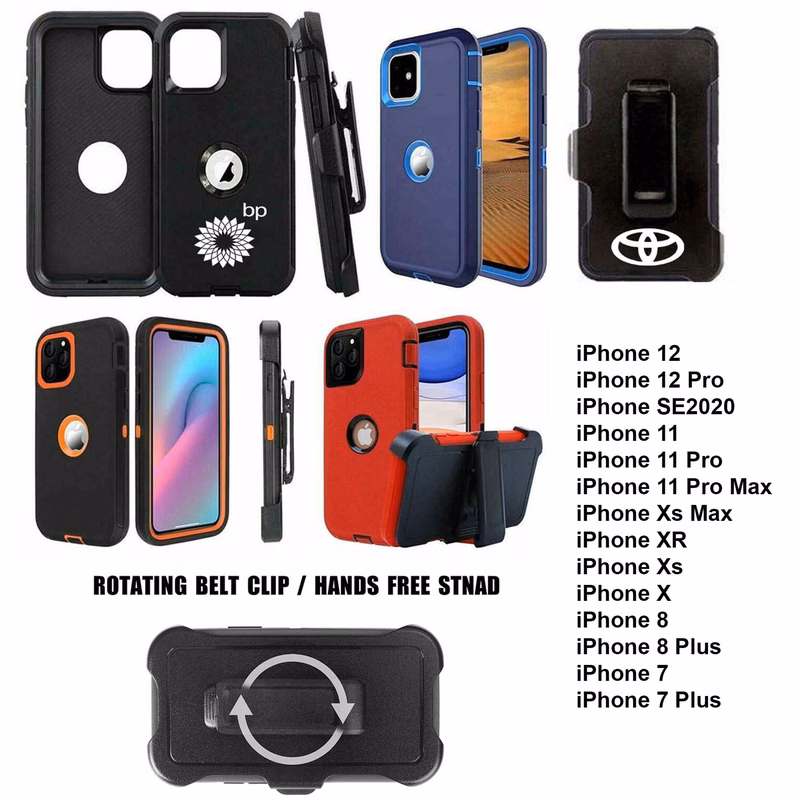 iBank ® iPhone 15 Pro Shockproof Case with Belt Clip and a kickstand