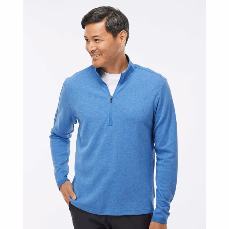 Adidas Men's 3-Stripes Quarter-Zip Sweater Pullover - A554