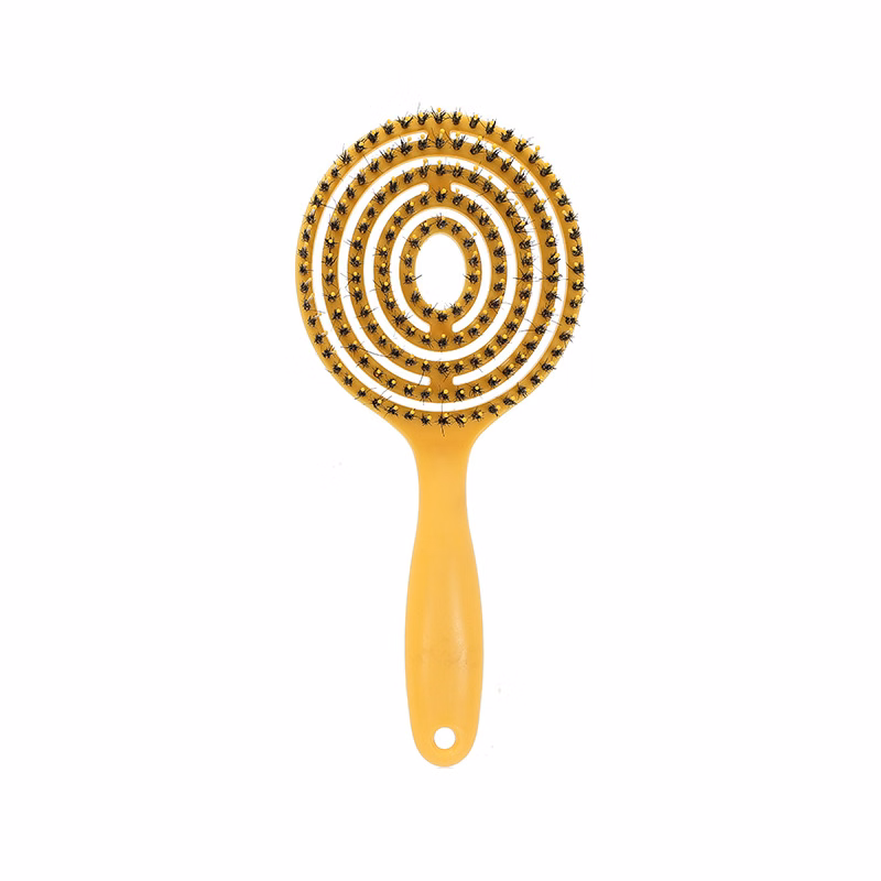 Vented Curved Hair Brush Massage Comb Hairdressing Tool