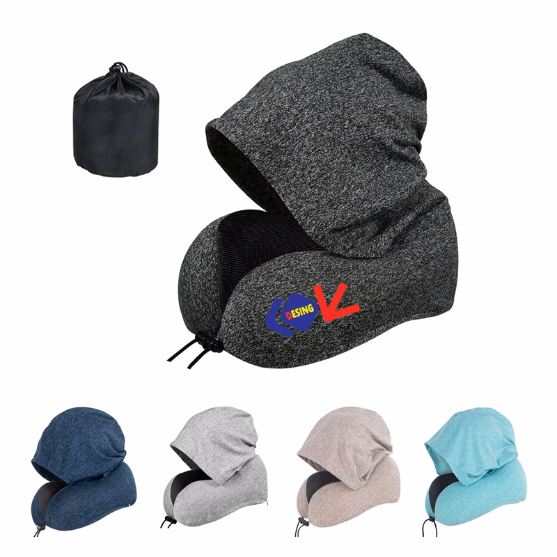 Hooded Memory Foam Neck Pillow