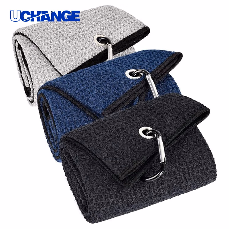 Waffle Golf Towel Accessory for Cleaning