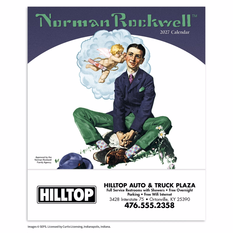 HotLine® Products Norman Rockwell Mini Calendar