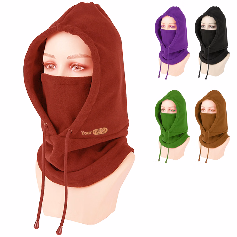 Spandex All-In-One Fleece Hooded Balaclava For Ultimate Winter Protection