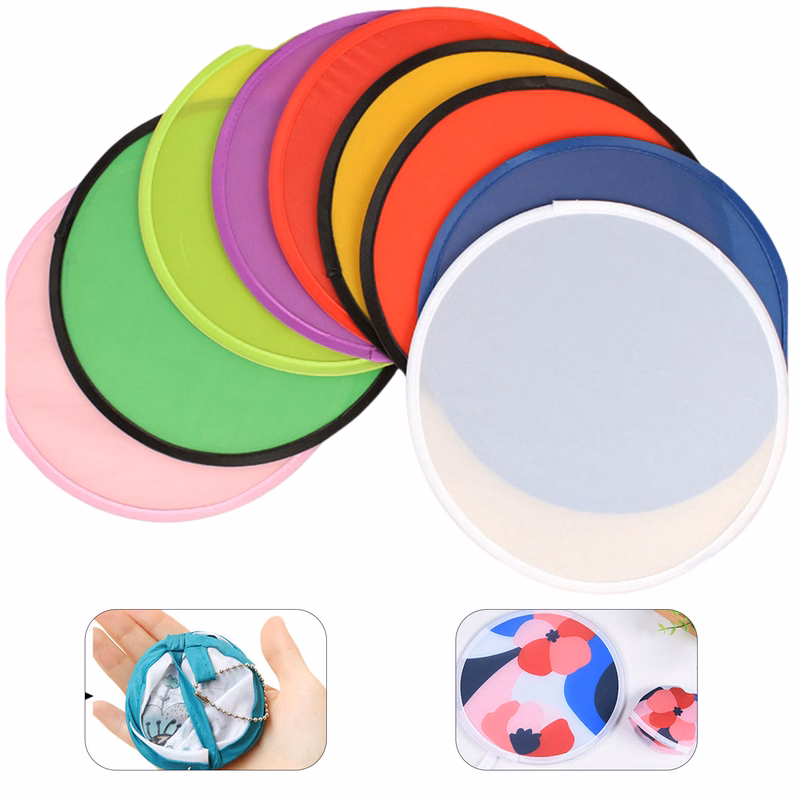Collapsible Hand-Held Circular Folding Fan