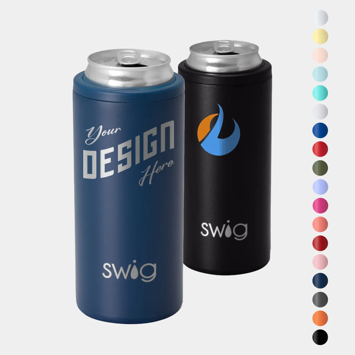 12 oz SWIG® Stainless Steel Insulated Slim Can Cooler 1