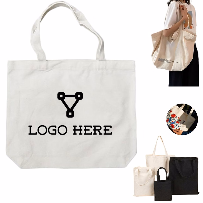 Customized One Shoulder Canvas Shopping Bag