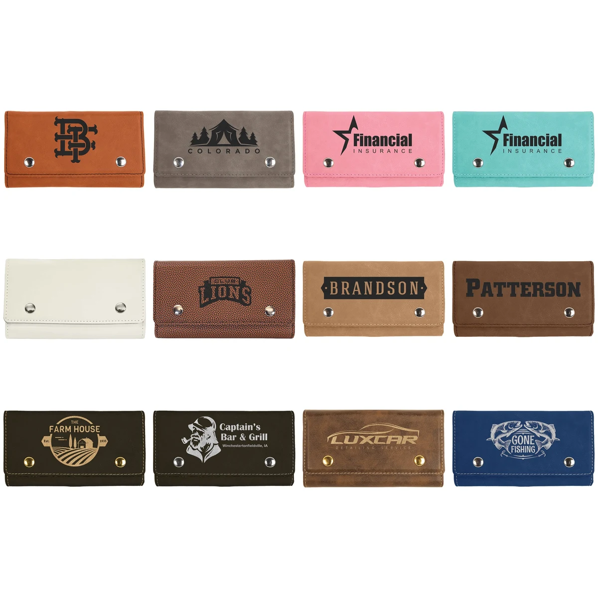 Laserable Leatherette Card & Dice Set, 6.5" x 1" x 3.75" 1