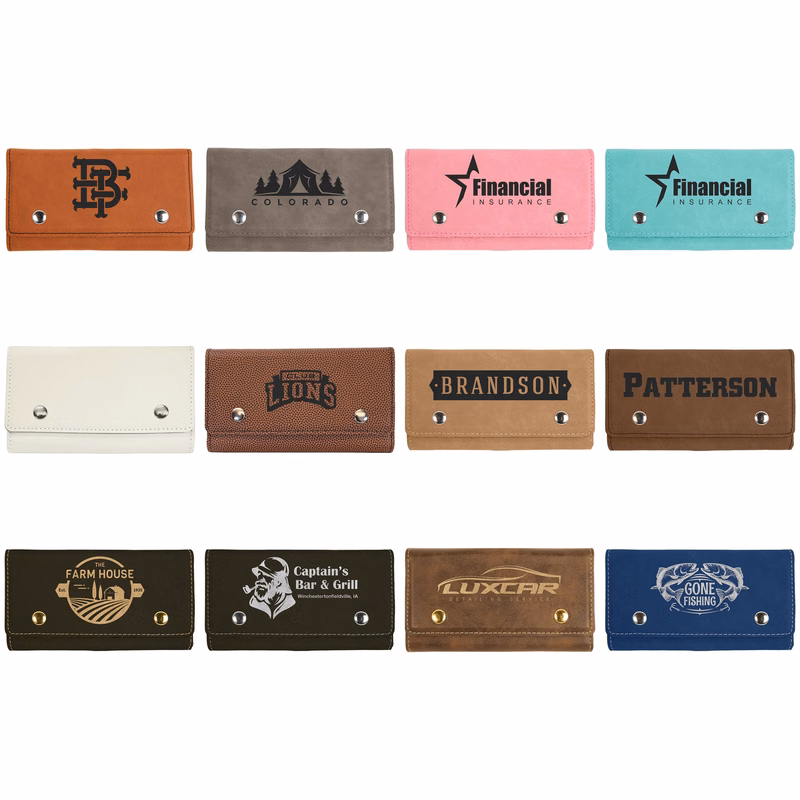 Laserable Leatherette Card & Dice Set, 6.5" x 1" x 3.75"