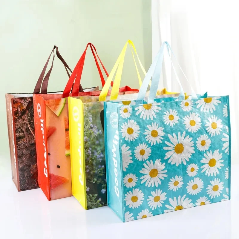 12.60" PP-Woven Shopper Gusset Tote Bag 1
