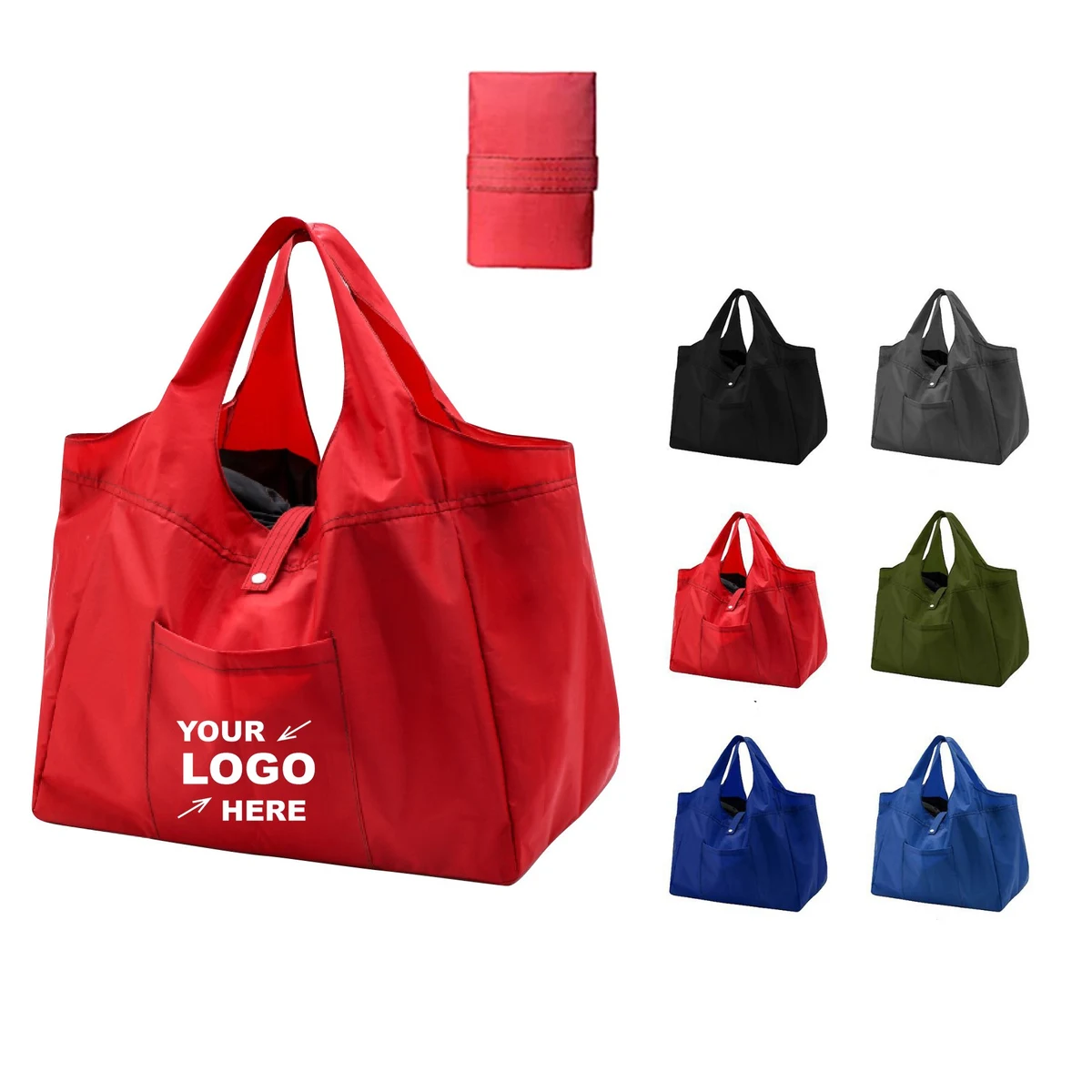 Foldable Shopping Bag With Pouch 1