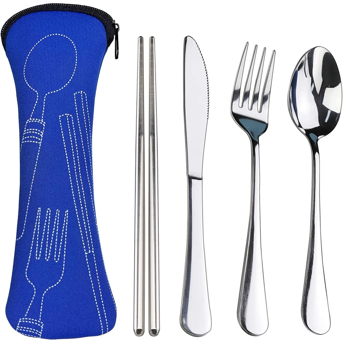 Portable Silverware Set With Case 1