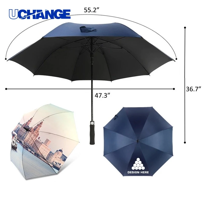 55.2 Inch Automatic Open Golf Umbrella 1