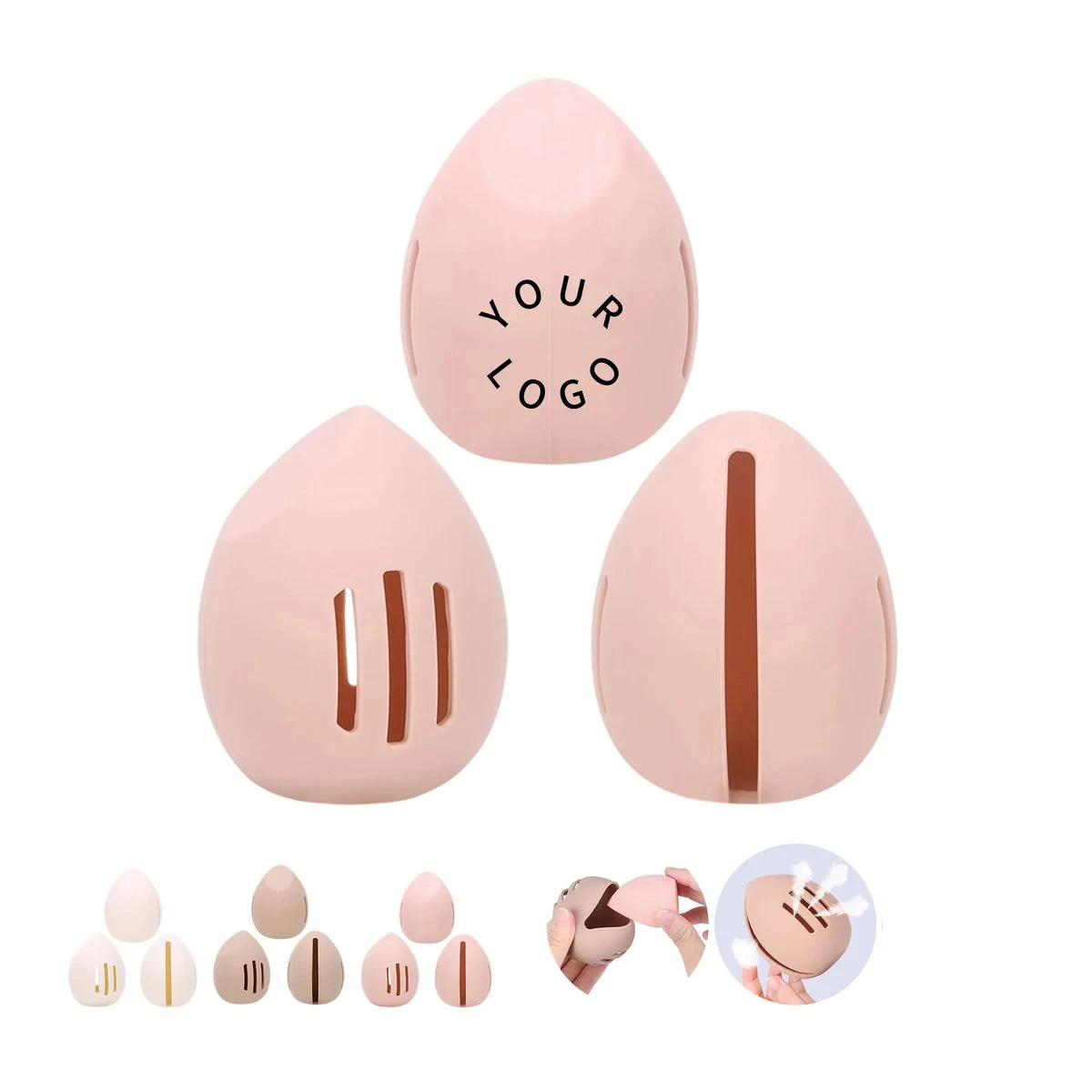 Silicone Puff Organizer with Airflow Design 1