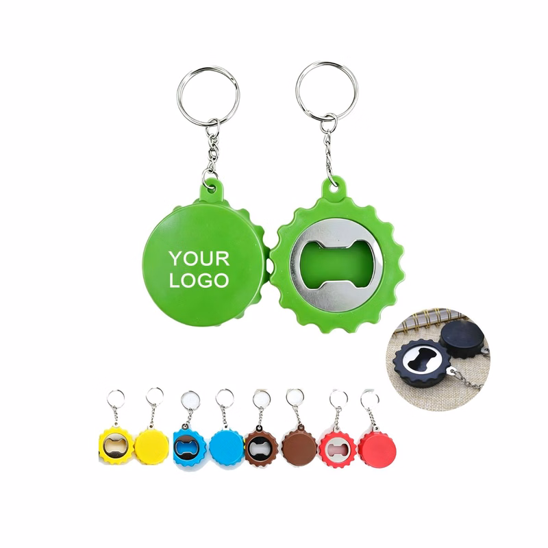 Plastic Bottle Opener Keychain