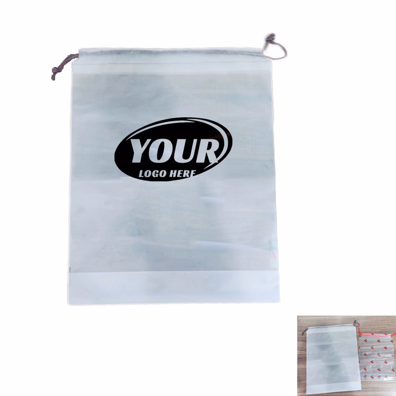 Frosted Transparent Drawstring Pouch