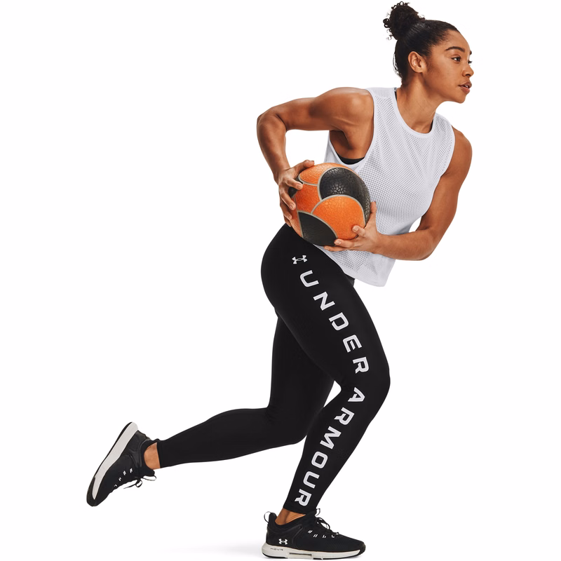 HeatGear No-Slip Waistband Branded Women's Full-Length Leggings