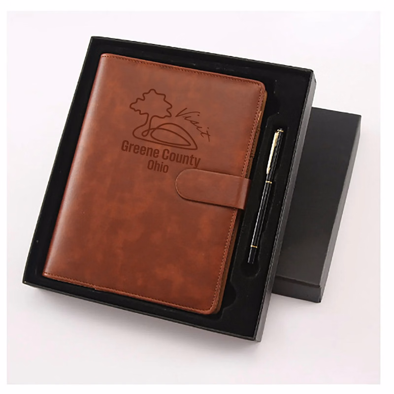 Leather Padfolio Blinder with Pen- Gift Set