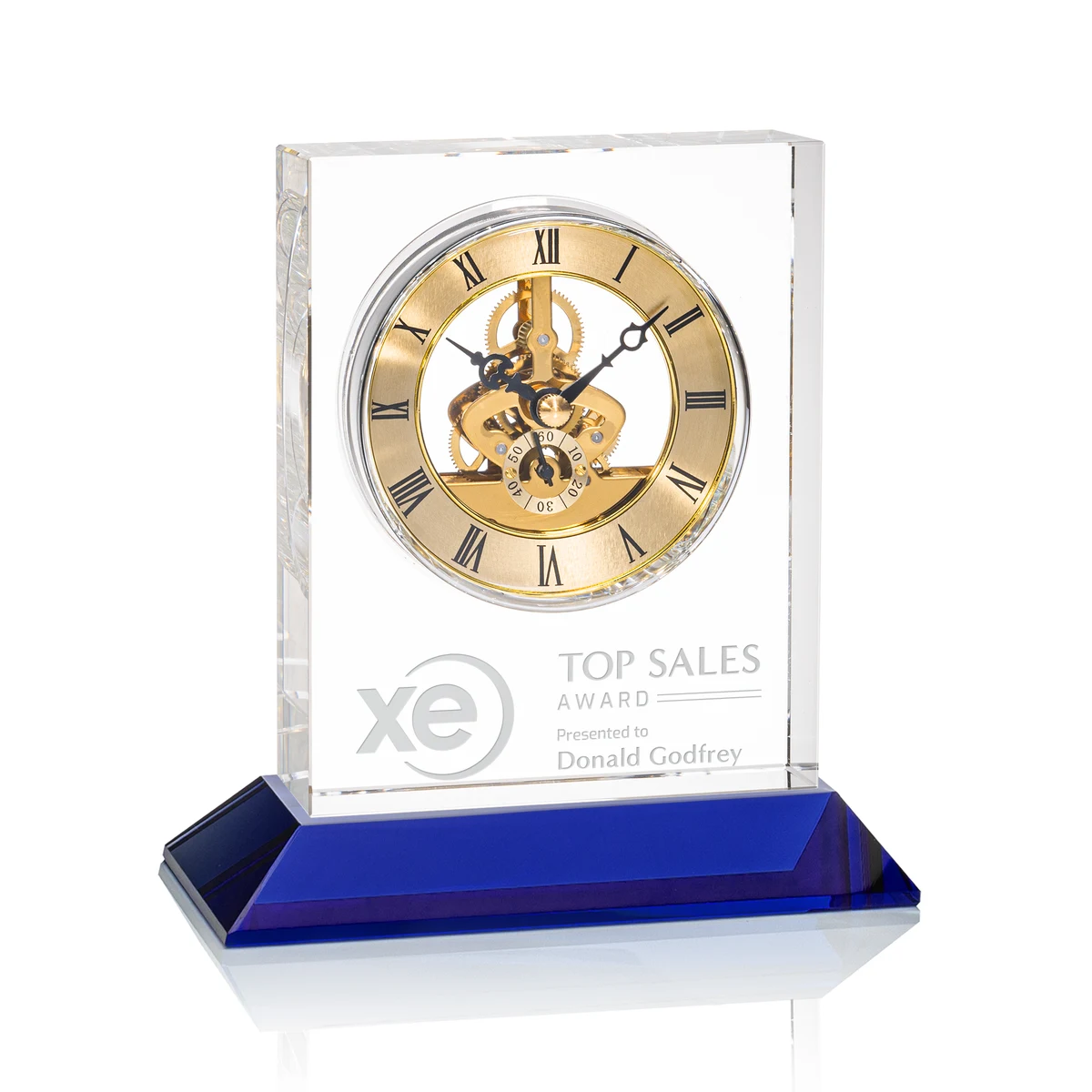 Ashland Clock on Base - Gold Dial 1