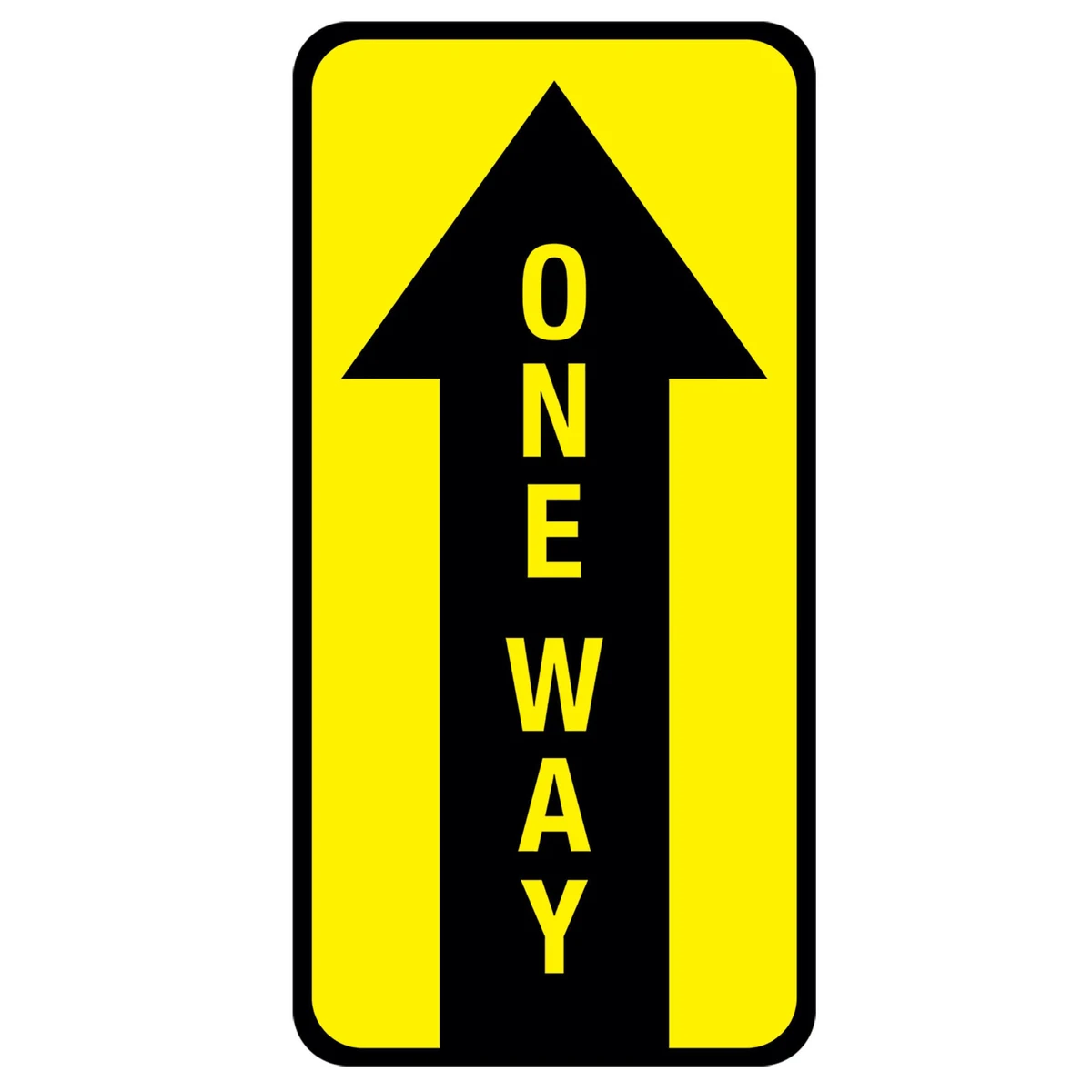 One Way Floor Decal 1