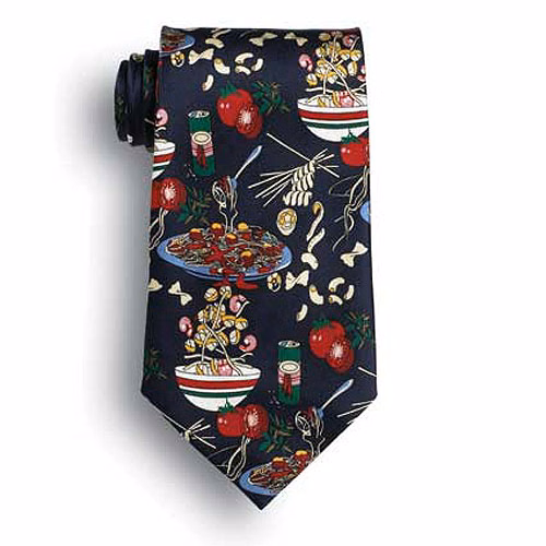 Italian Dishes Novelty Tie
