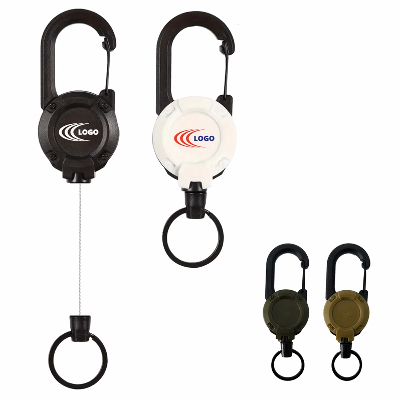 Spring Retractable Steel Wire Carabiner