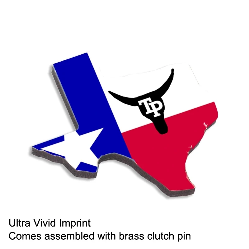 Ultra Vivid Recycled Wood Lapel Pins 1