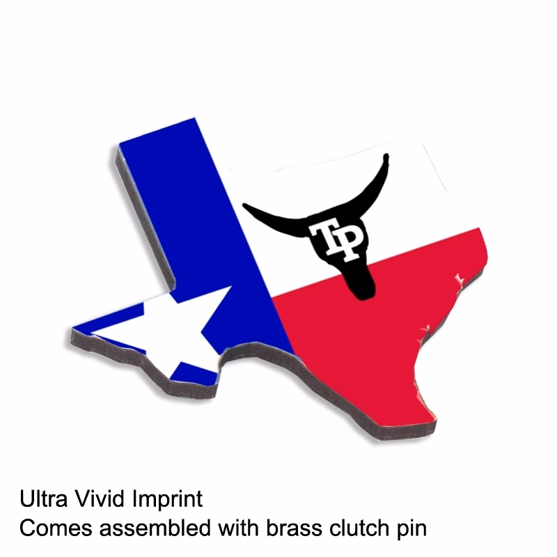 Ultra Vivid Recycled Wood Lapel Pins