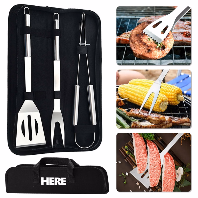 4-Piece Barbeque Grilling Tool Set