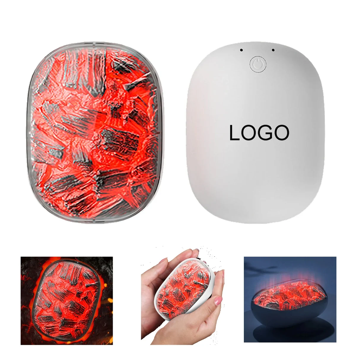 Flame Design Hand Heater Night Light 1