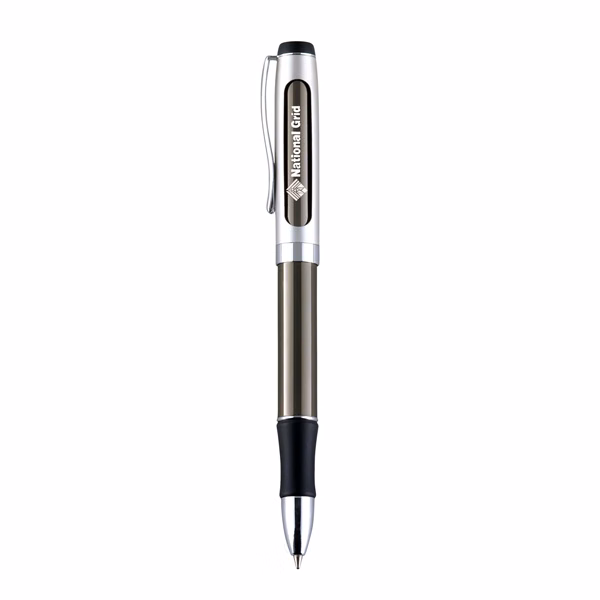 Cambridge-I Satin Chrome/Gun Metal Pen, Ballpoint pen