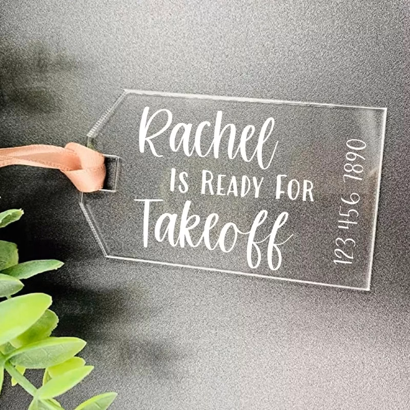 Acrylic Luggage Tag