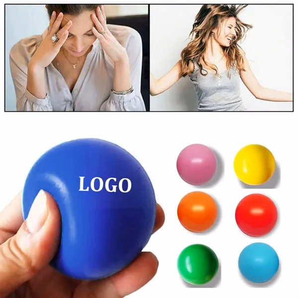 Custom 2 Inch PU Foam Stress Relief Ball — Wellness & Corporate Giveaway