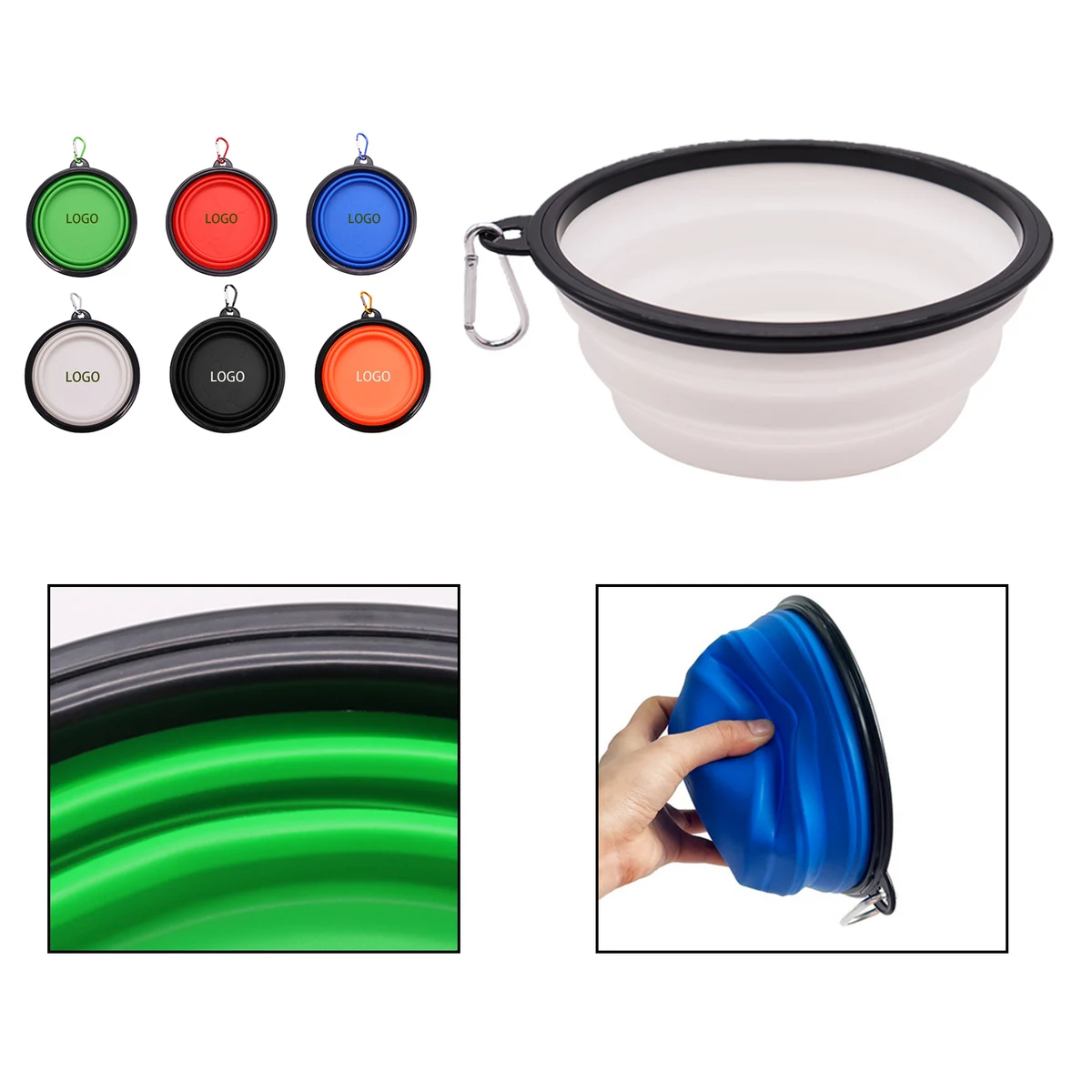 Anti-Tip Foldable Pet Bowl 1