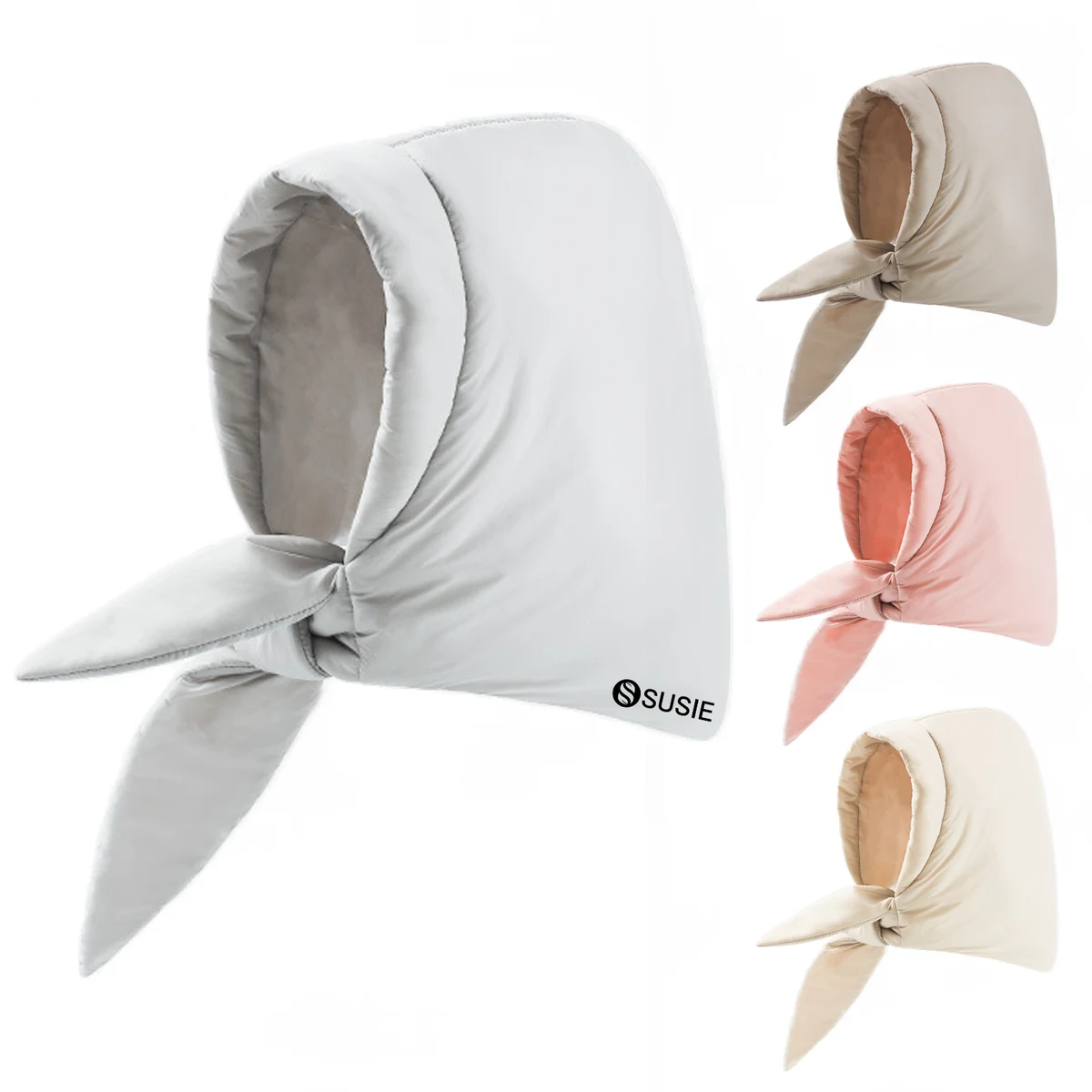 Winter Triangle Wrap Down Puffer Hat 1