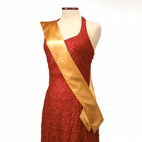 Gold Pageant Sash
