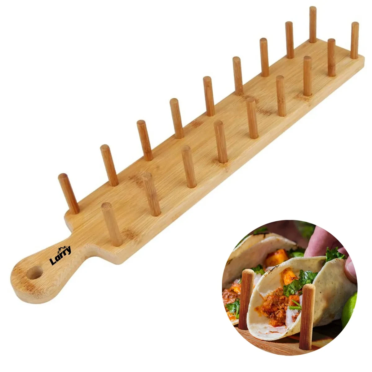 Bamboo Taco Tray 1