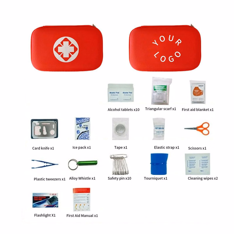 Outdoor First Aid Kit with EVA Hard Shell Case