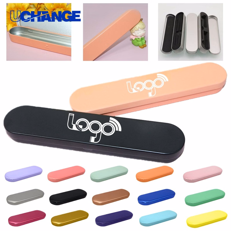 Durable Tinplate Pen Storage Box Container