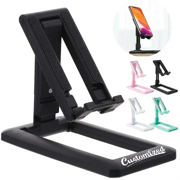 Custom Foldable Multi-Angle Phone and Tablet Stand — Mobile Device Desk Accessory 1