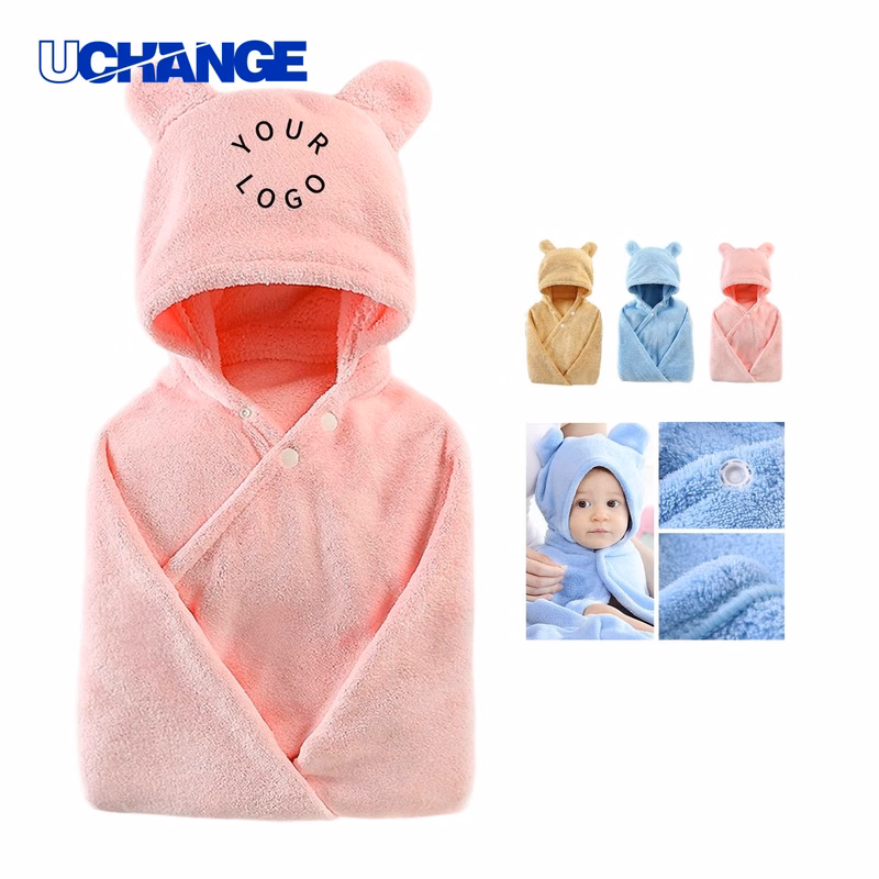 Microfiber Baby Hooded Bath Towel 60" x 34"