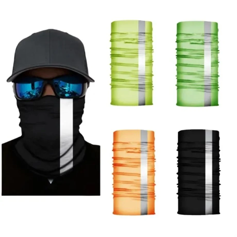 Reflective Stripe Safety Neck Gaiter Face Bandana 1
